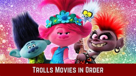 Trolls movies in order - 7.6. Rate. 72 Metascore. When a criminal mastermind uses a trio of orphan girls as pawns for a grand scheme, he finds their love is profoundly changing him for the better. Directors: Pierre Coffin, Chris Renaud | Stars: Steve Carell, Jason Segel, Russell Brand, Julie Andrews. Votes: 579,004 | Gross: $251.51M.
